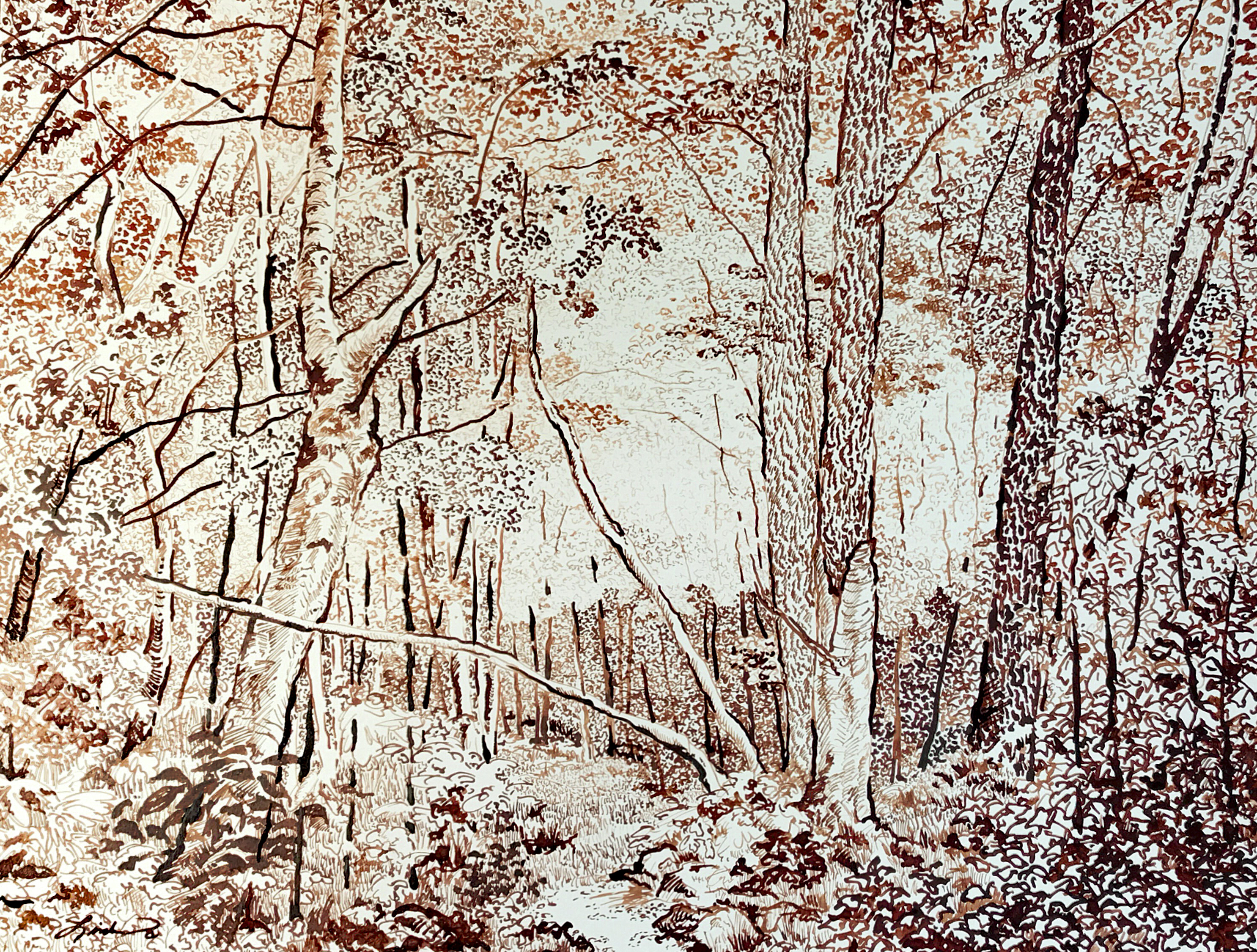 Pen and Ink Landscape Pen and Ink Landscape